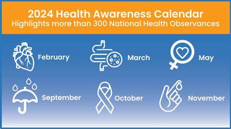 cdc health awareness calendar 2024