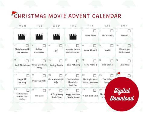 christmas film advent calendar