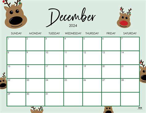 december 2024 calendar printable