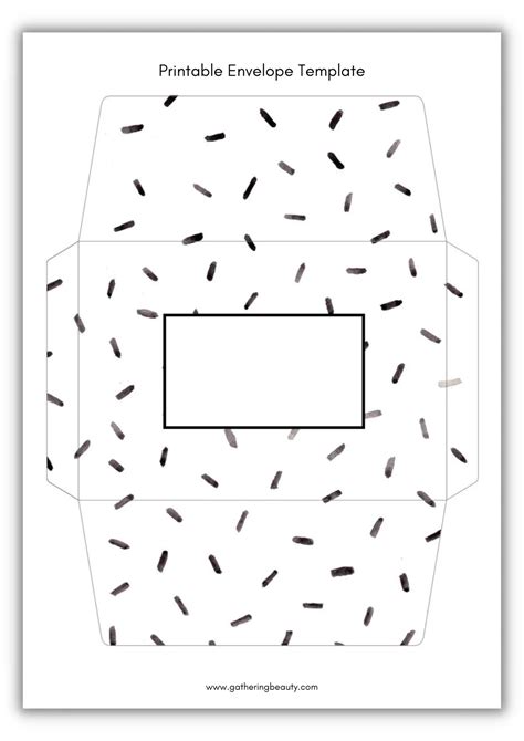Pattern Printable Envelope Template