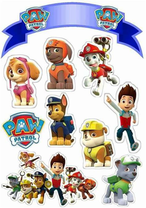 Paw Patrol Cake Topper Printable