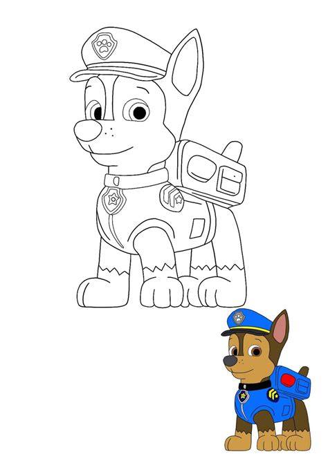 Paw Patrol Chase Printable