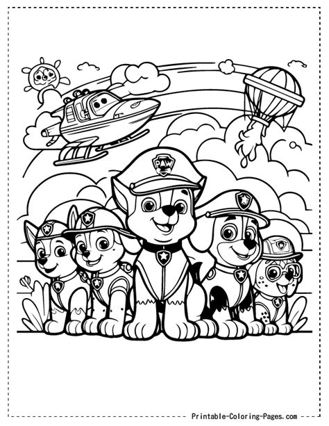 Paw Patrol Coloring Pages Pdf