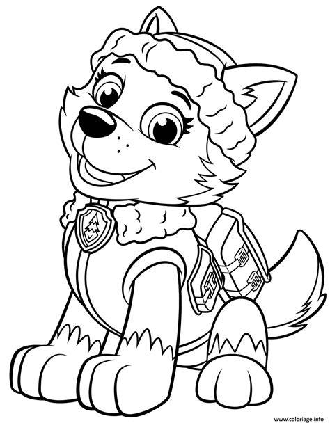 Paw Patrol Colouring Pages Everest
