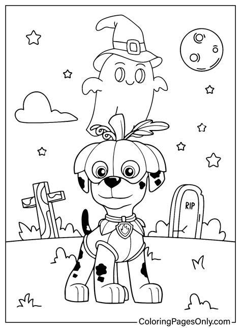 Paw Patrol Halloween Coloring