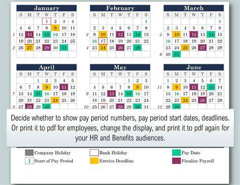 Payroll Calendar Template 2025