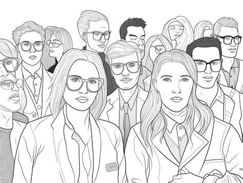 People Coloring Sheet