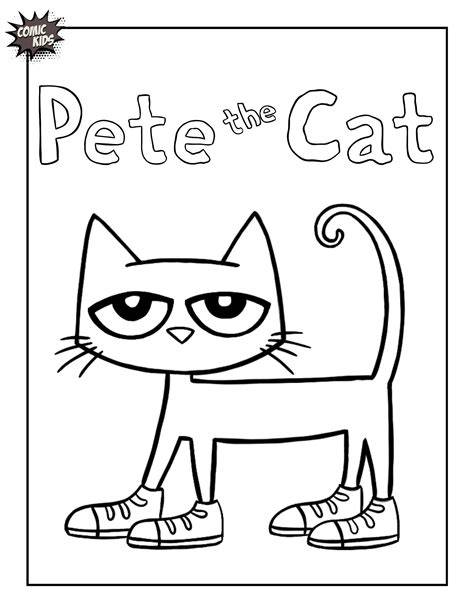 Pete The Cat Coloring Page Printable