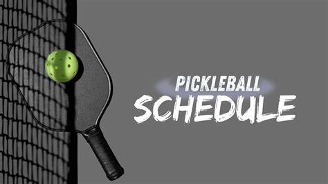 Pickleball Calendar 2025