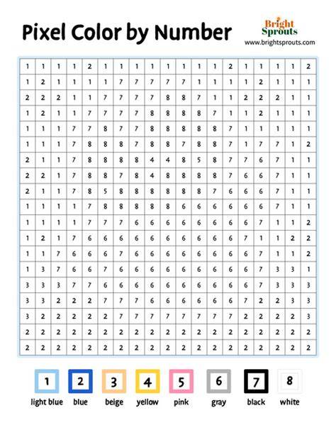 Pixel Colour By Number