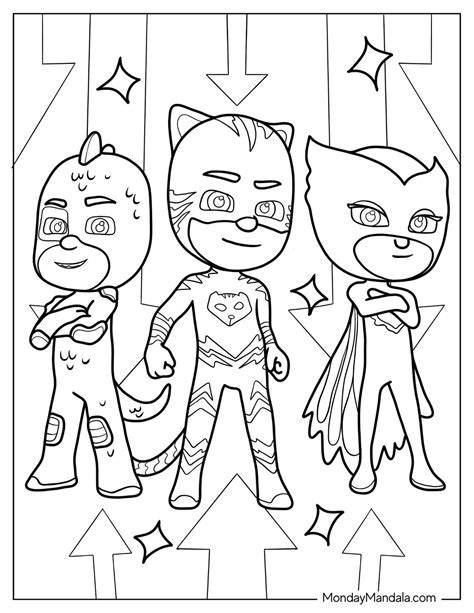 Pj Masks Coloring Sheets