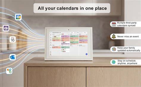 digital calendar for fridge