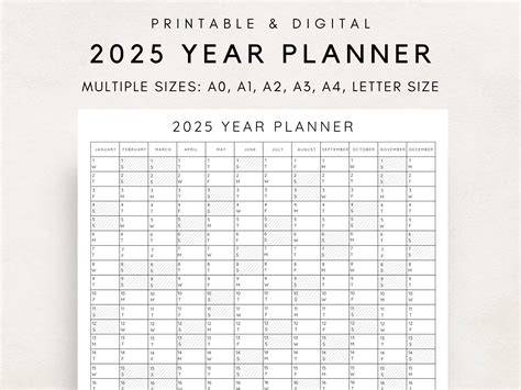 free 2025 calendar by mail