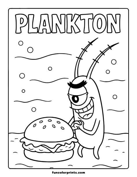 Plankton Coloring Pages
