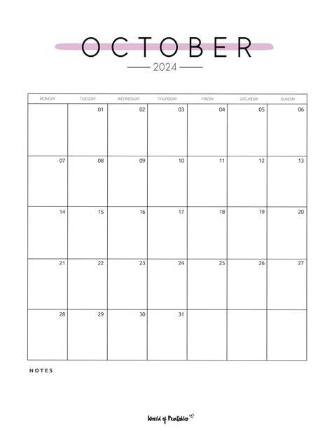 october 2024 calendar