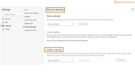 outlook calendar visibility settings