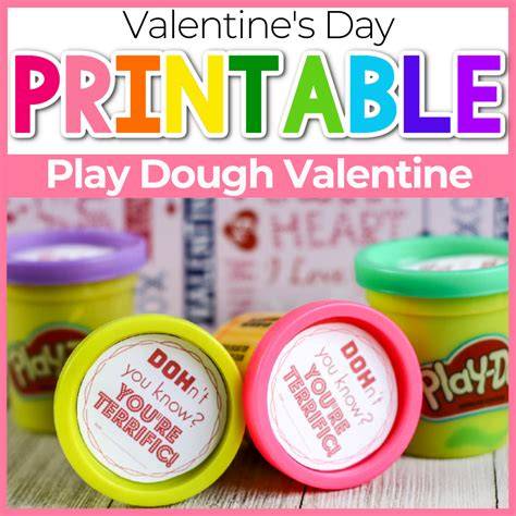 Play Doh Valentine Printable