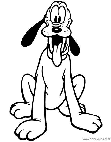 Pluto Disney Coloring Pages