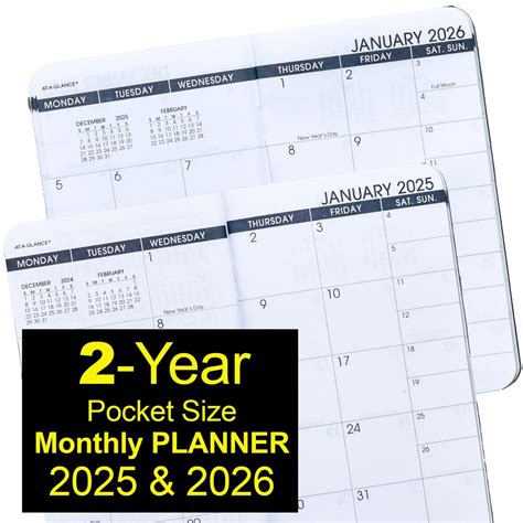 Pocket Calendar 2025 And 2026