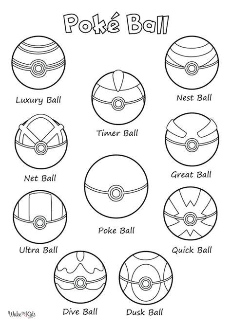 Pokeball Coloring Page