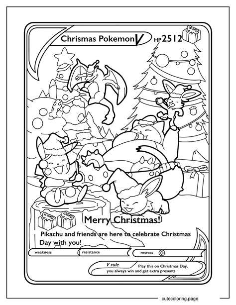 Pokemon Christmas Colouring Sheets