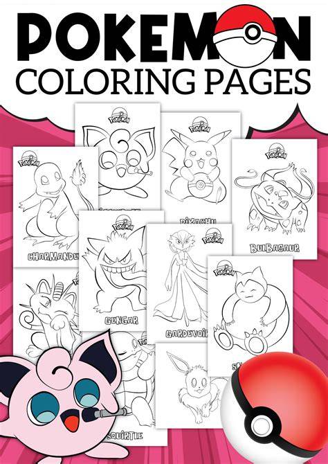 Pokemon Coloring Book Printable