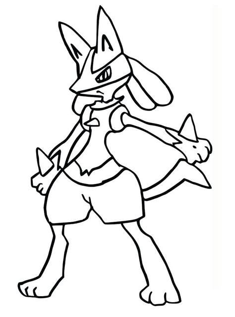 Pokemon Coloring Lucario