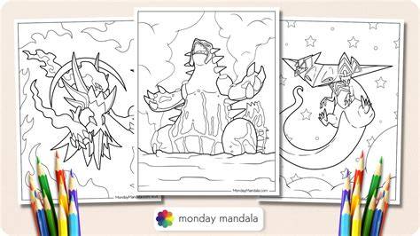 Pokemon Coloring Pages Legendary Pokemon