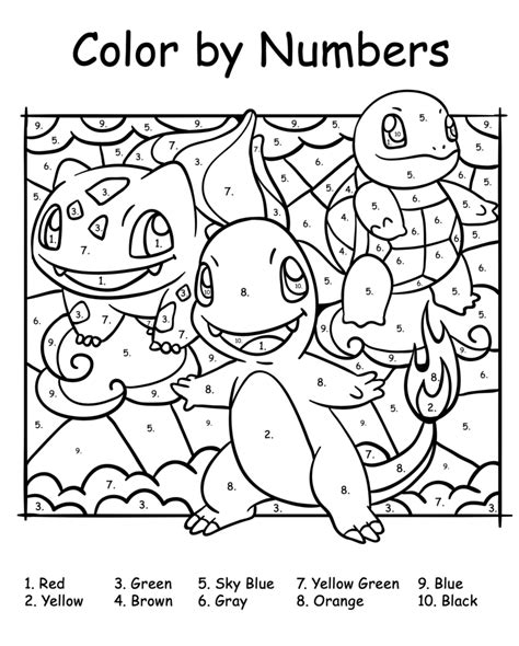 Pokemon Coloring Pages Printable Free