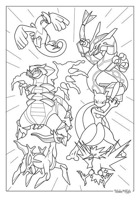 Pokemon Colouring Pages Legendary