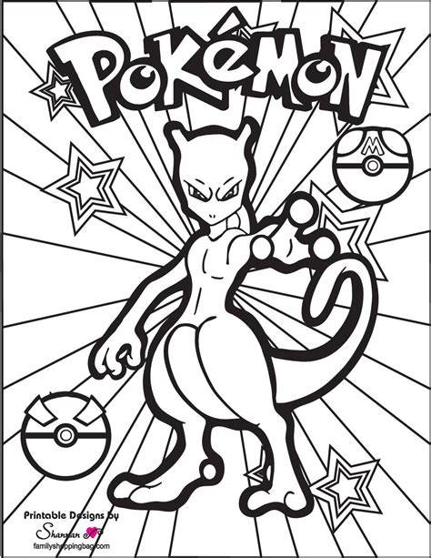 Pokemon Free Coloring Pages