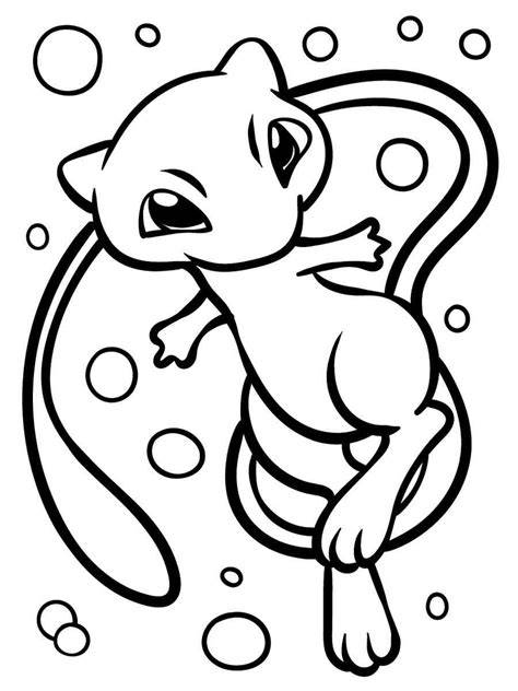 Pokemon Mew Coloring Pages