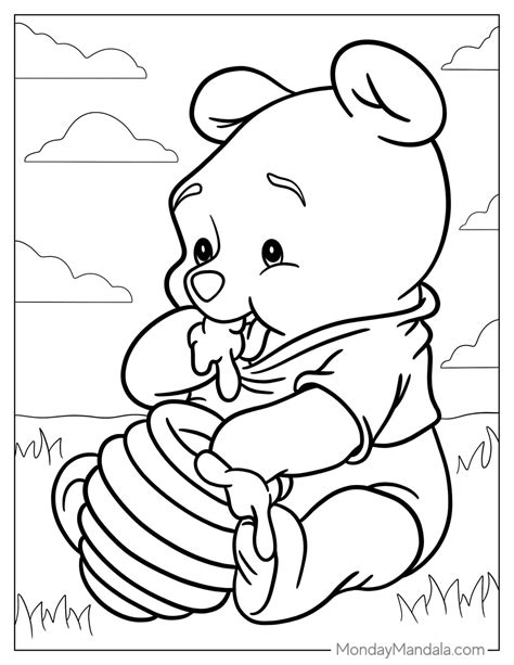 Pooh Printable Coloring Pages
