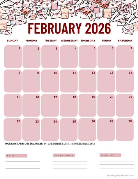 calendar for february 2025