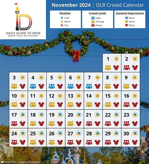 disneyland crowd calendar