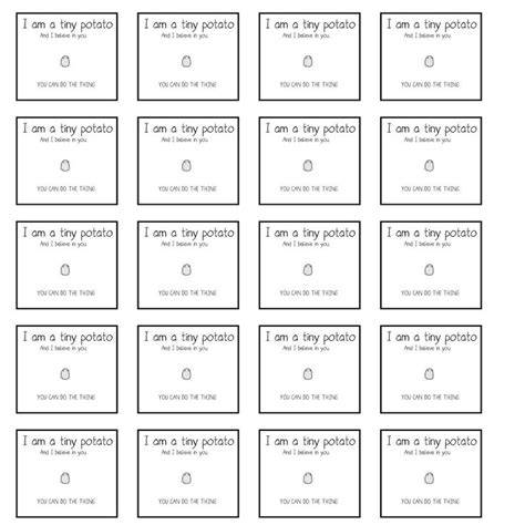 Positive Potato Quotes Printable