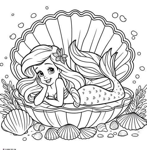 ariel printouts for coloring