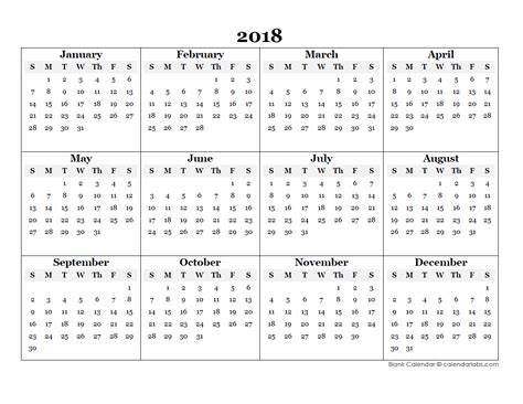 calendar printables 2018