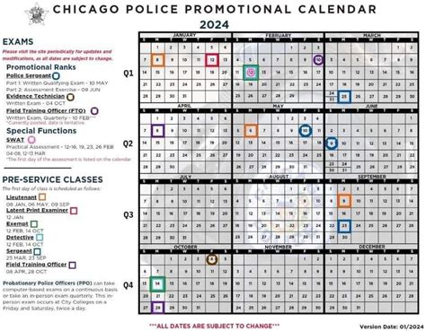 chicago police promotional calendar