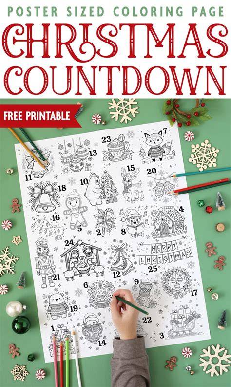 coloring advent calendar