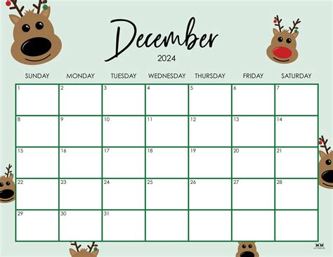 december 2024 calendar printable