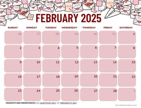 february 2025 calendar