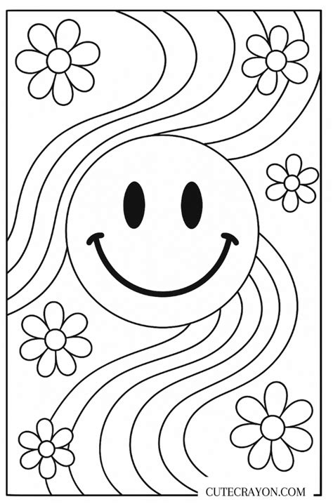 Preppy Colouring Pages