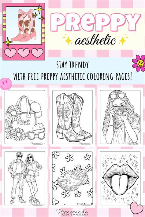 Preppy Things To Color