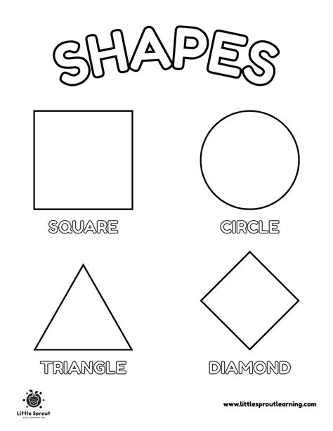 Preschool Coloring Shapes