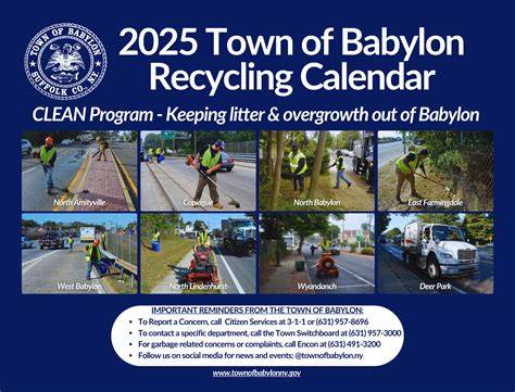 town of babylon recycling calendar