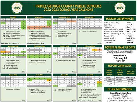 Prince George S County Calendar