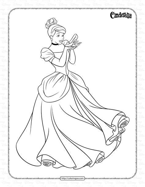 Princess Cinderella Colouring Pages