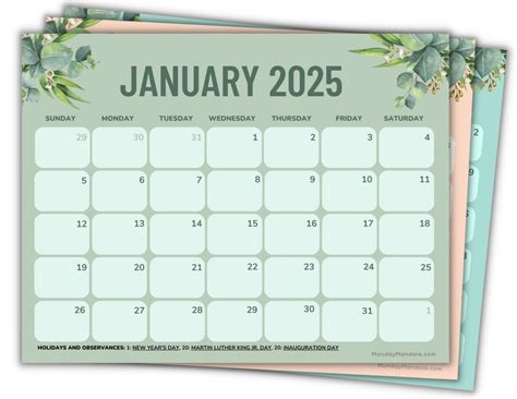 2025 calendar book