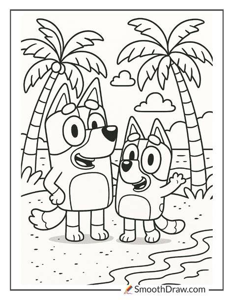 Print Bluey Coloring Pages